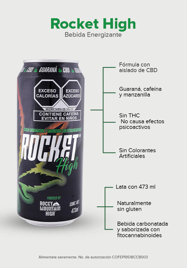 BEBIDA CBD LIFE (TÉ NEGRO) ROCKET HIGH