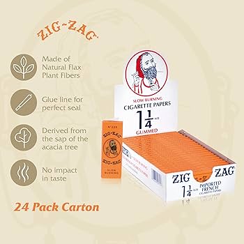 Papel para Fumar ZIG-ZAG ORANGE 1 1/4