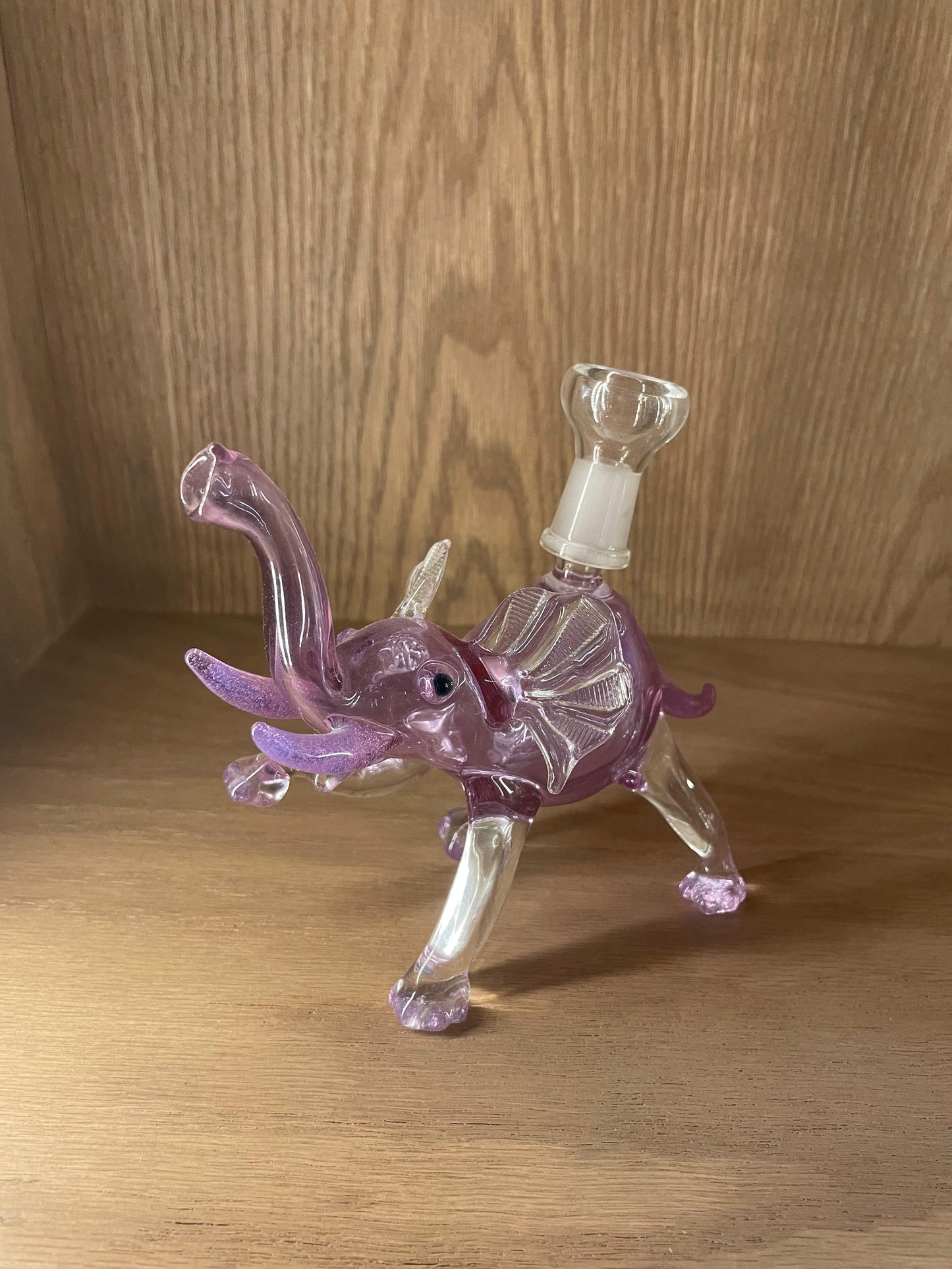 Bubbler Bong Elefante Artesanal Tijuana Glass