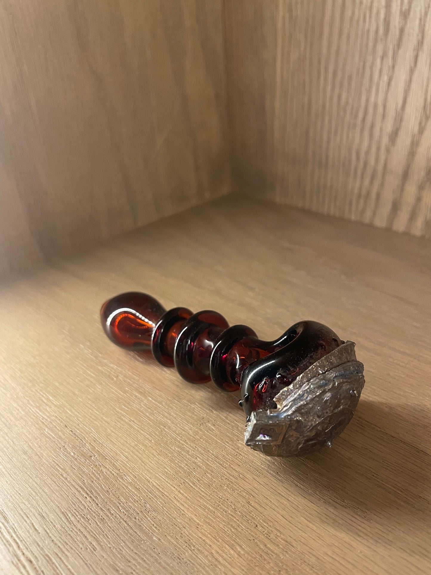 Pipa Artesanal de Vidrio con Bismuto