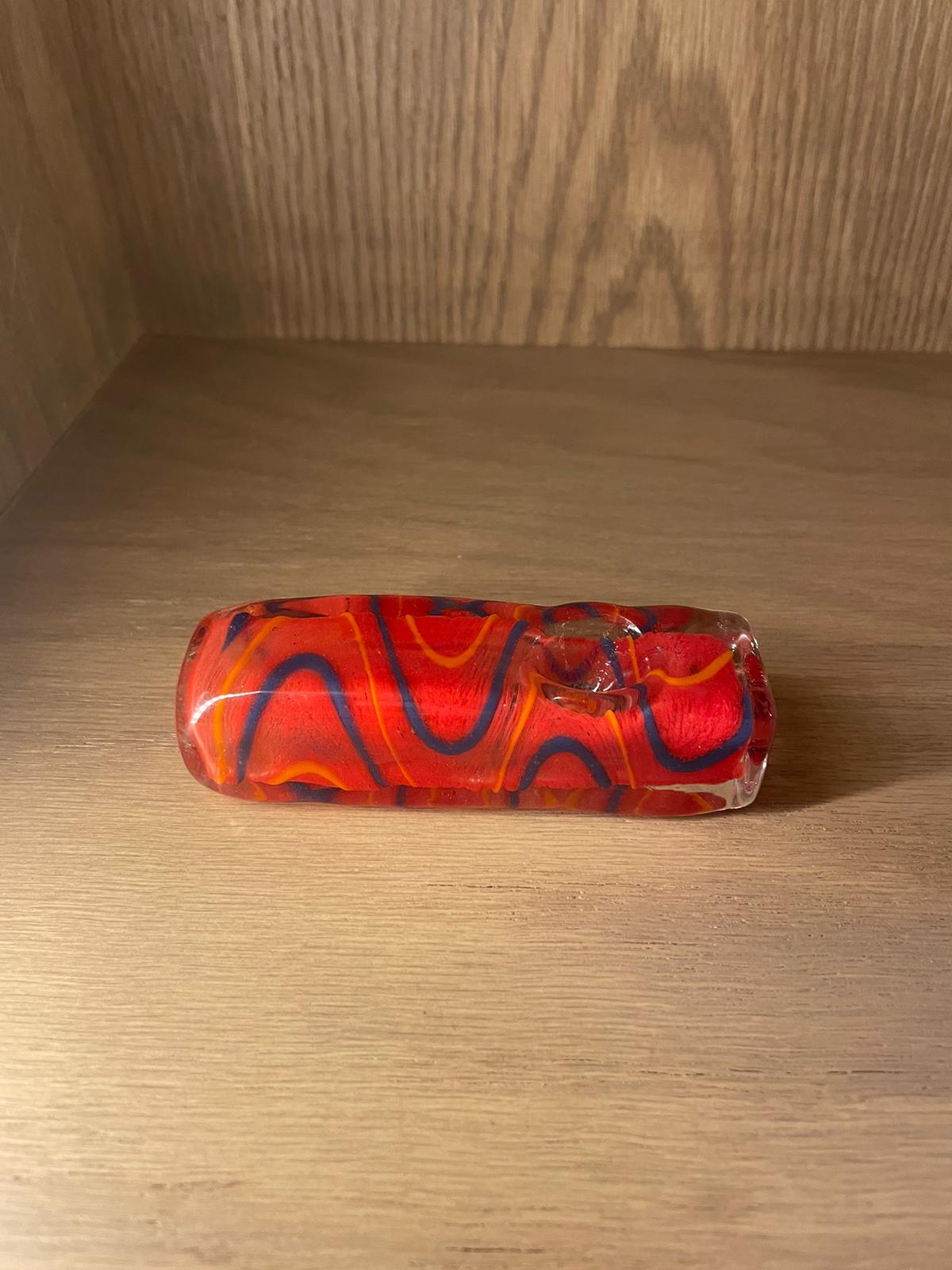 Pipa Artesanal de Vidrio Rectangular