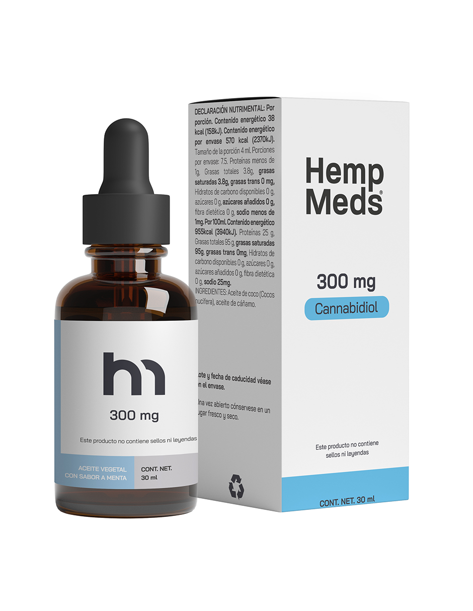 CBD HEMPMEDS 300MG 30ML MENTA