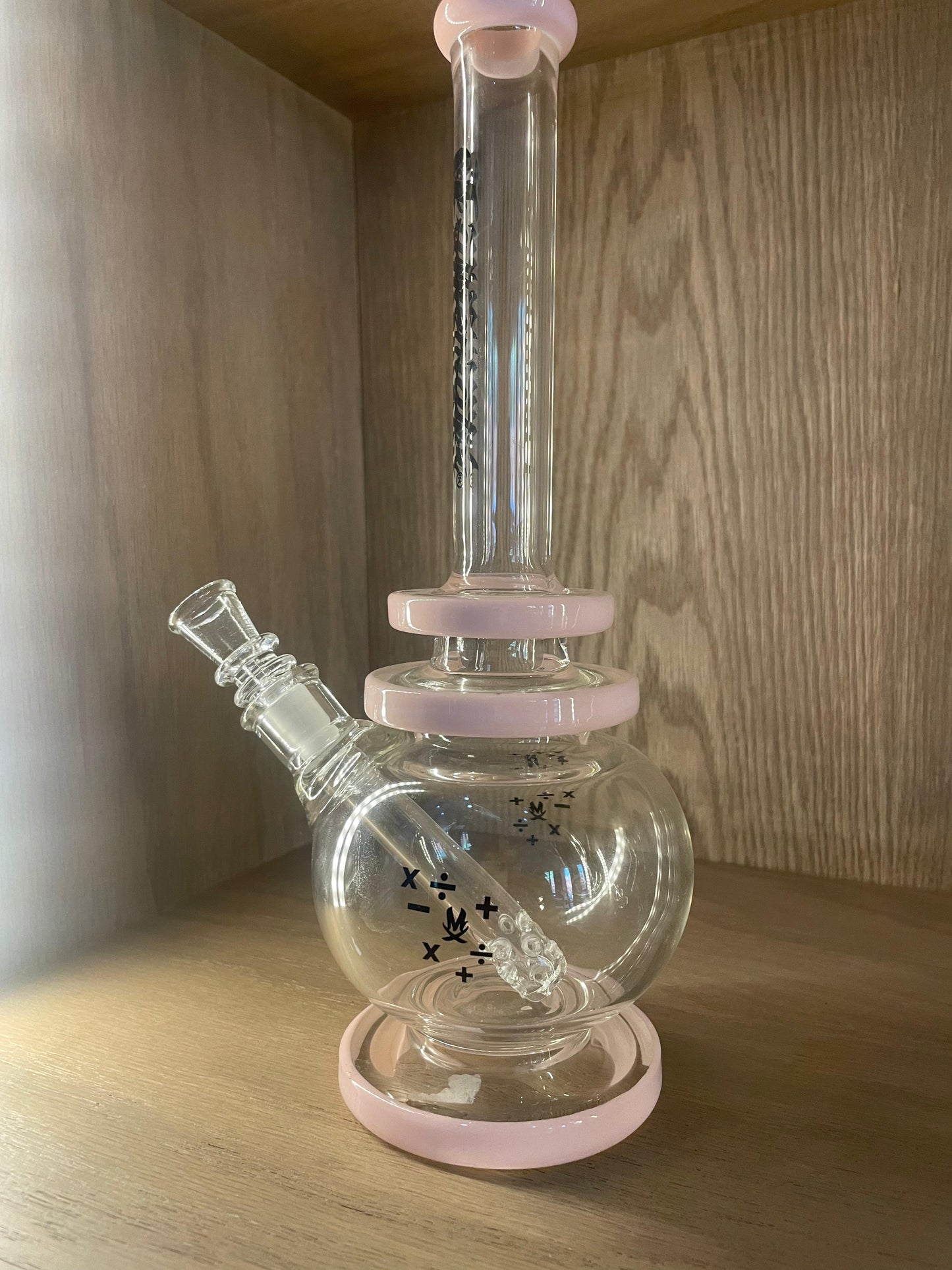 Bong de Vidrio Rosa Mathematix 29 CM