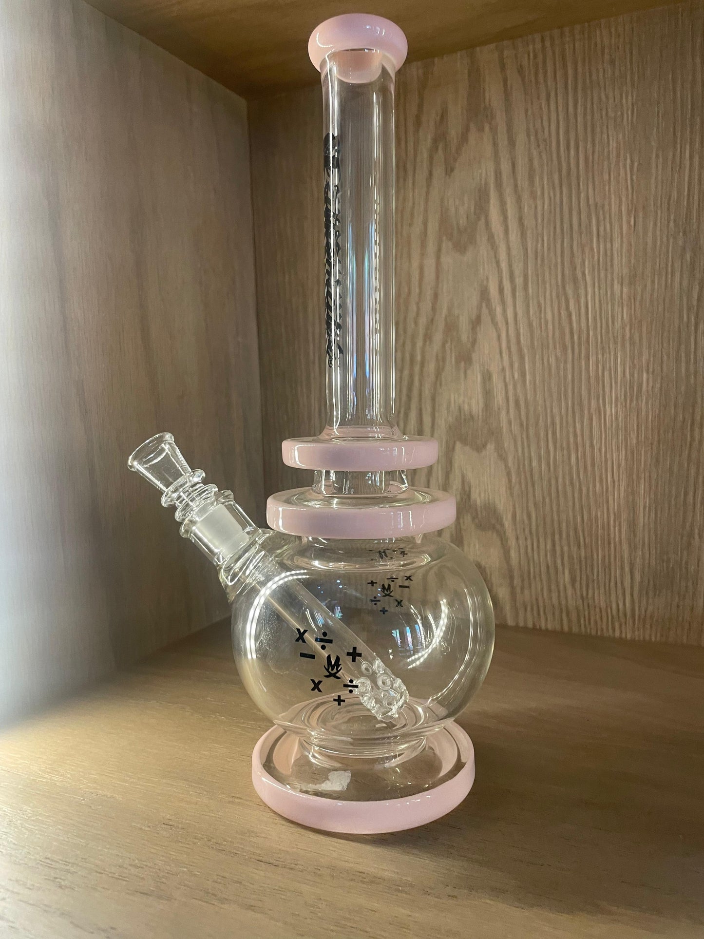 Bong de Vidrio Rosa Mathematix 29 CM