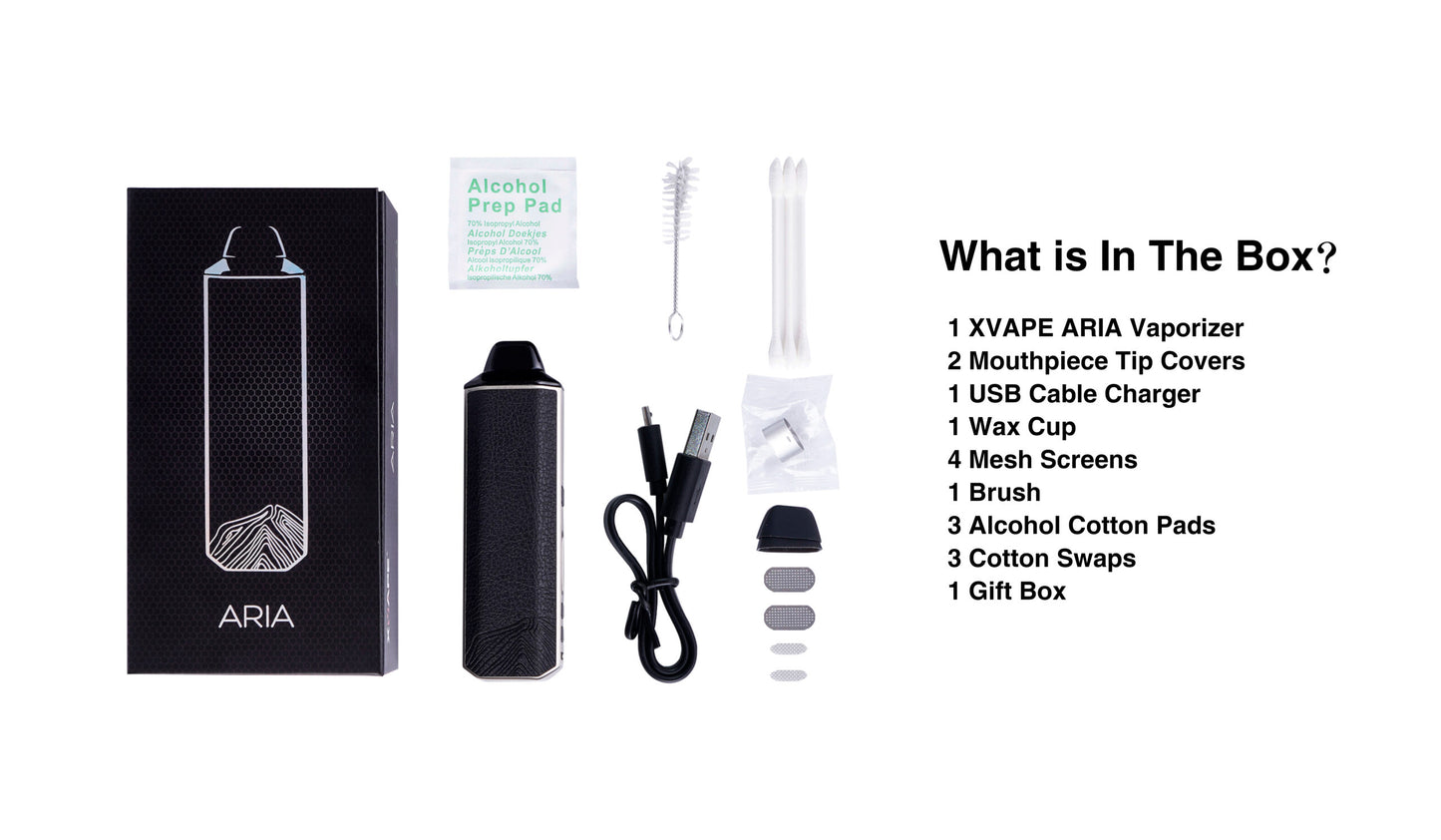 Vaporizador Herbal XVAPE ARIA Kit: Black