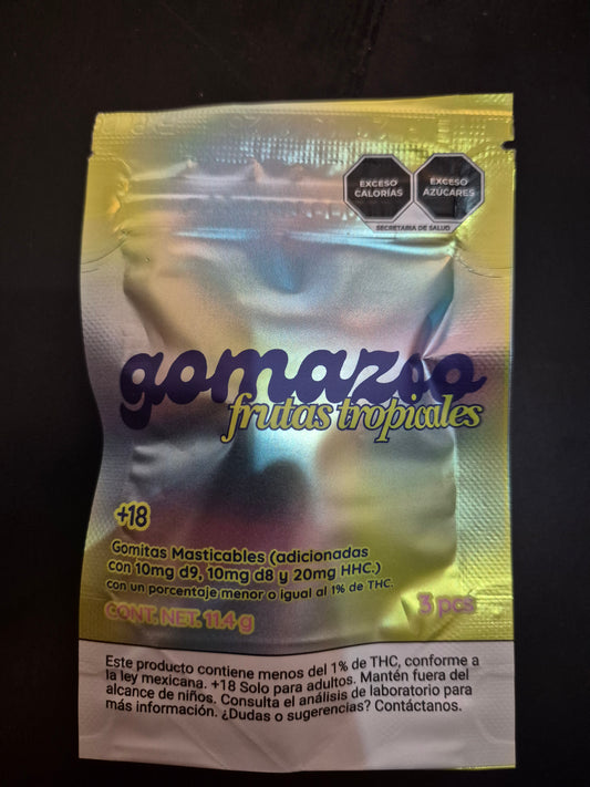 Gomitas Gomazoo Frutas Tropicales 3 pcs (40mg/pc)
